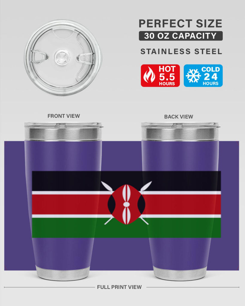 Kenya 110#- world flags- Tumbler