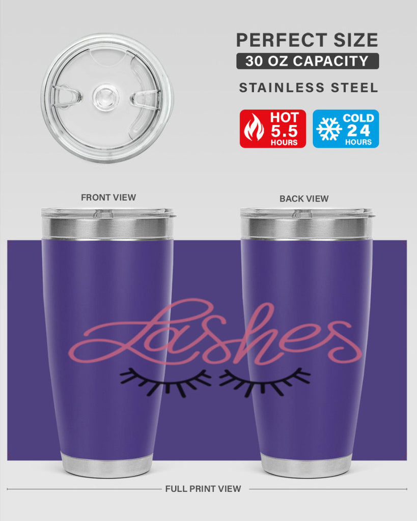Lashes Style 63#- make up- Tumbler