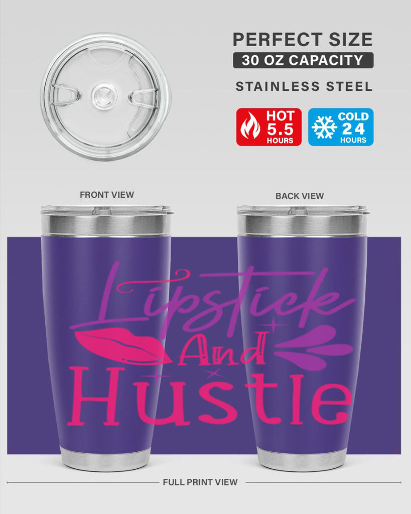 Lipstick And Hustle Style 229#- make up- Tumbler
