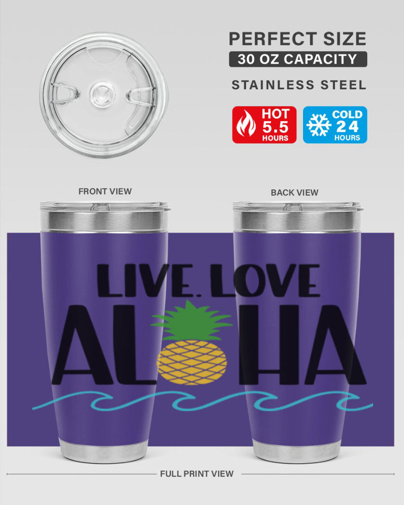 Live Love Aloha Style 30#- summer- Tumbler