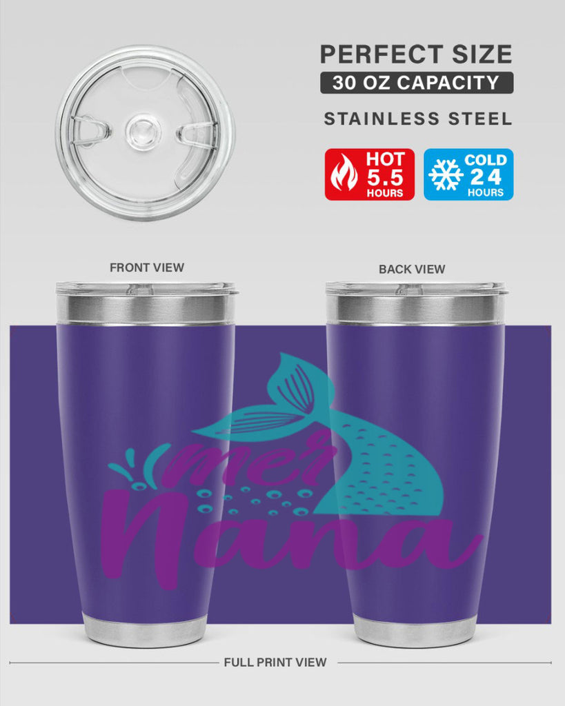 Mer Nana 343#- mermaid- Tumbler