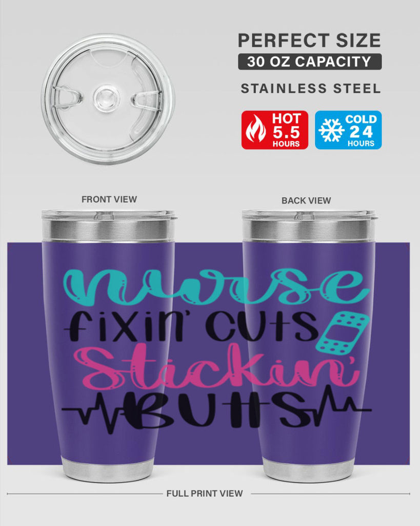 Nurse Fixin Cuts Stickin Style Style 117#- nurse- tumbler