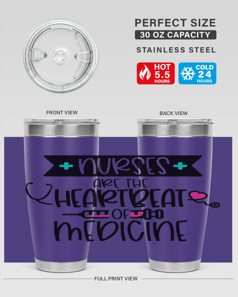 Nurses Are The Heartbeat Of Medicine Style Style 91#- nurse- tumbler