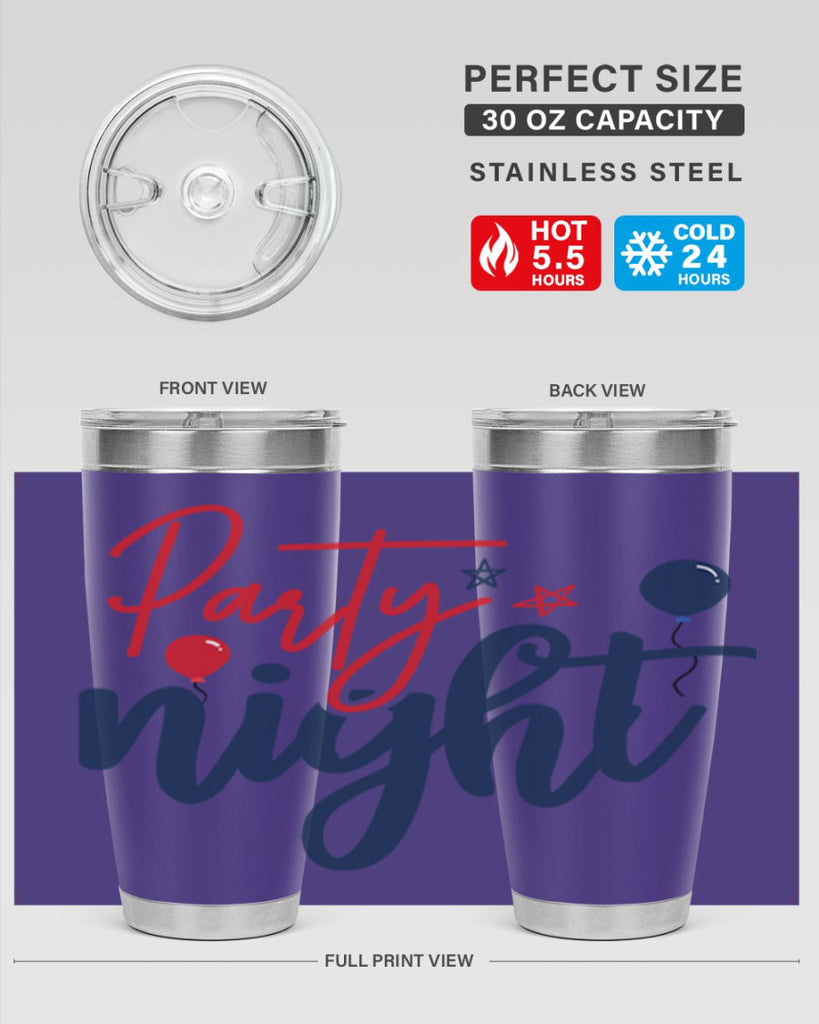 Party Night Style 84#- Fourt Of July- Tumbler