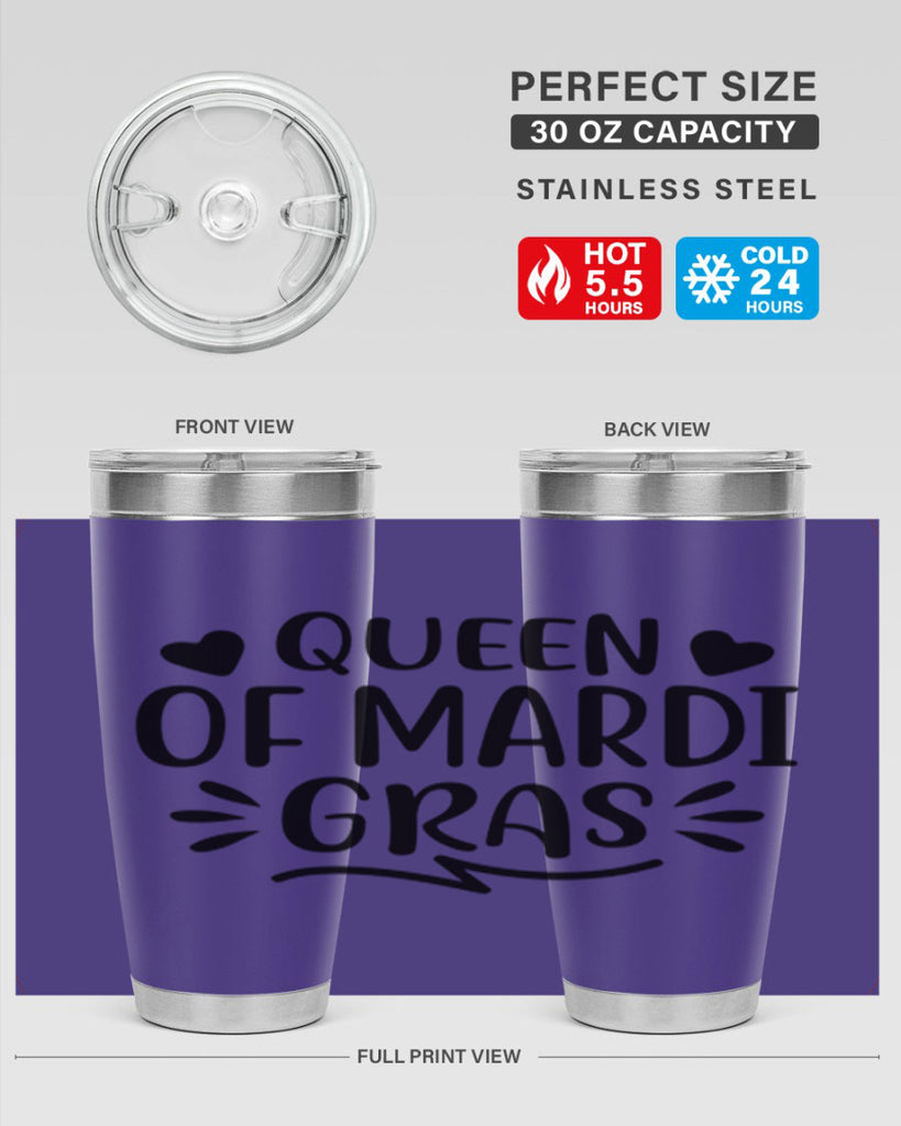 Queen Of Mardi Gras 133#- fashion- Cotton Tank