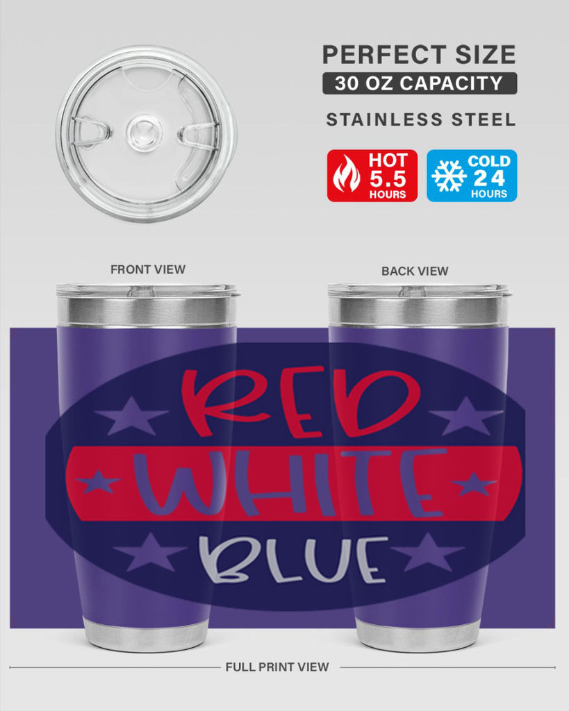 Red White Blue Style 170#- Fourt Of July- Tumbler