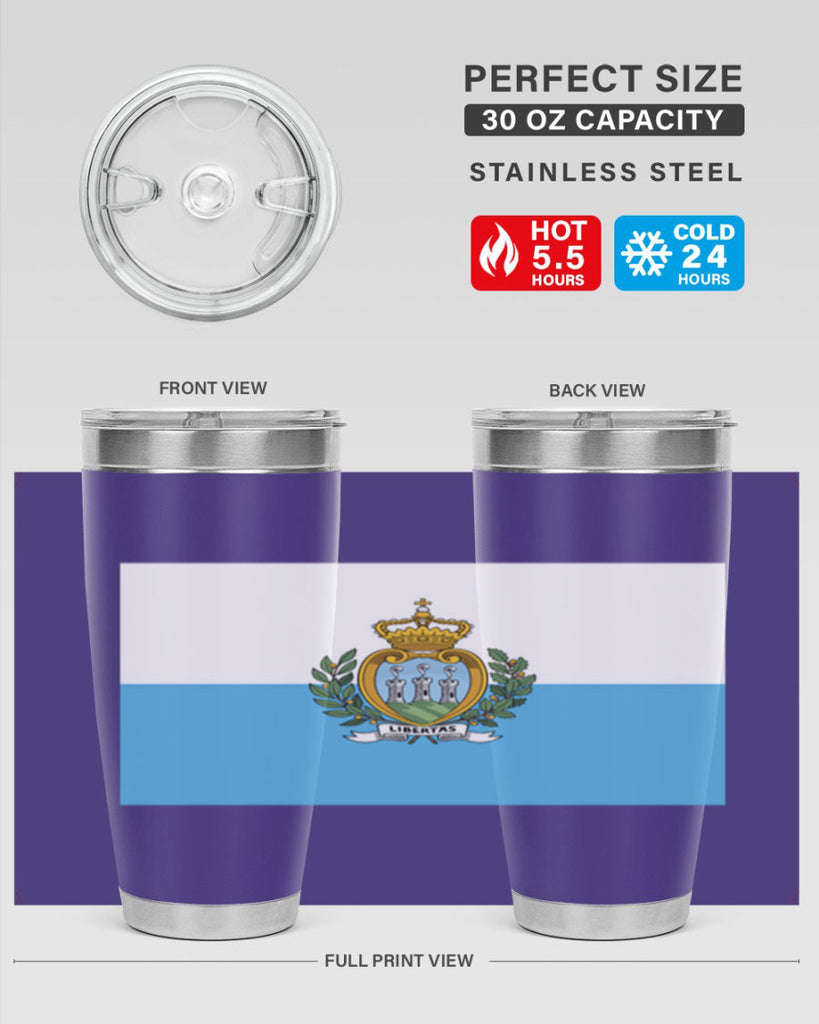 San Marino 48#- world flags- Tumbler