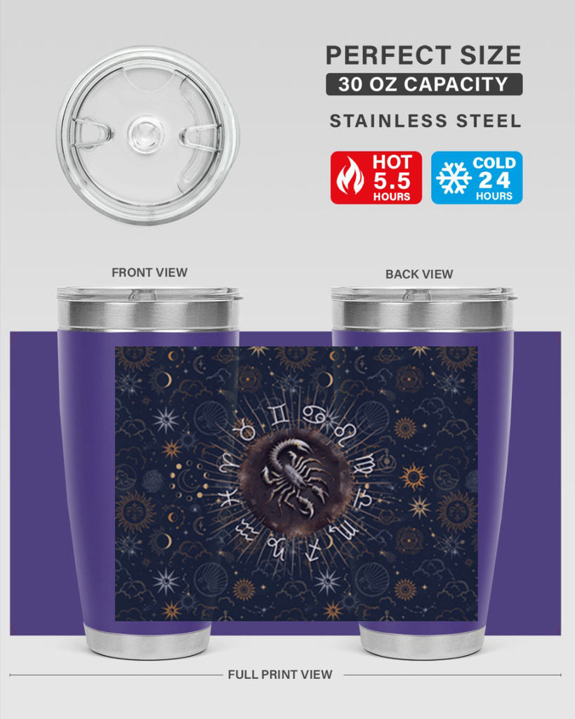 Scorpius Straight 466#- zodiac- Tumbler