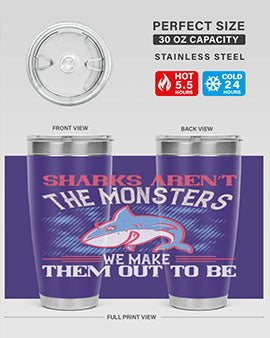 Sharks aren’t the monsters we make them out to be Style 24#- shark  fish- Tumbler
