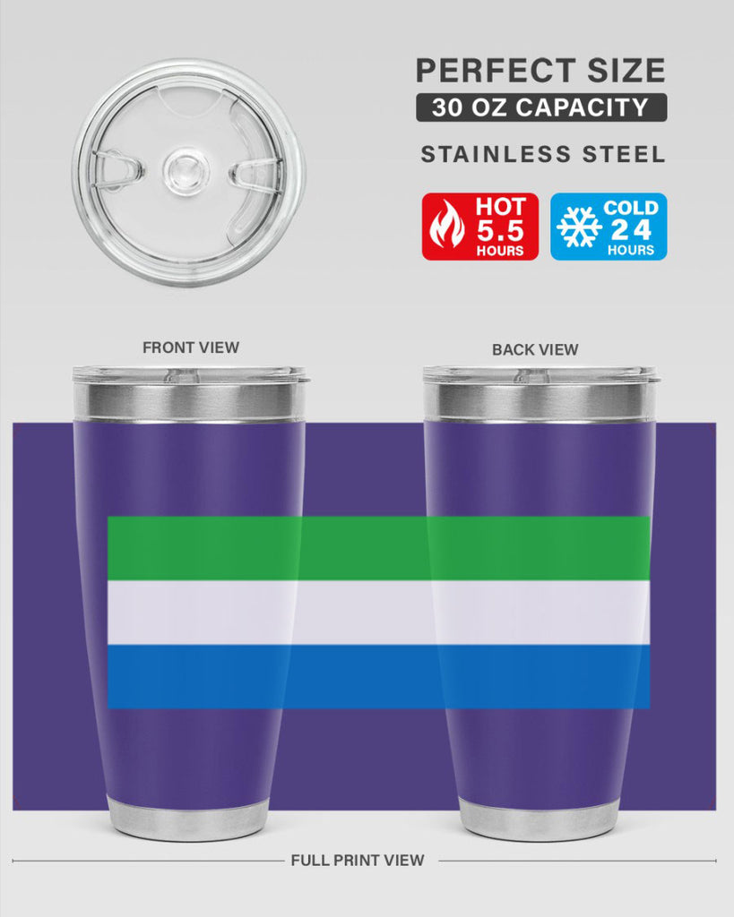 Sierra Leone 42#- world flags- Tumbler