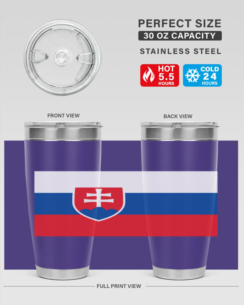 Slovakia 40#- world flags- Tumbler