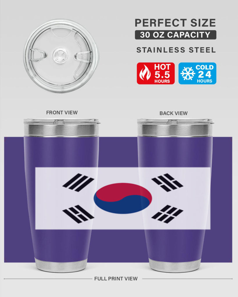 South Korea 35#- world flags- Tumbler