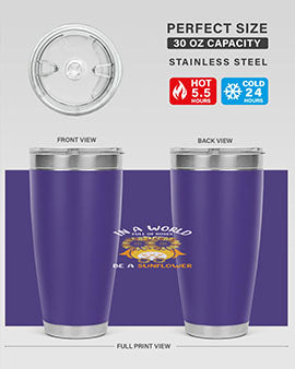 Sunflower Owl In A World A TurtleRabbit 18#- owl- Tumblers
