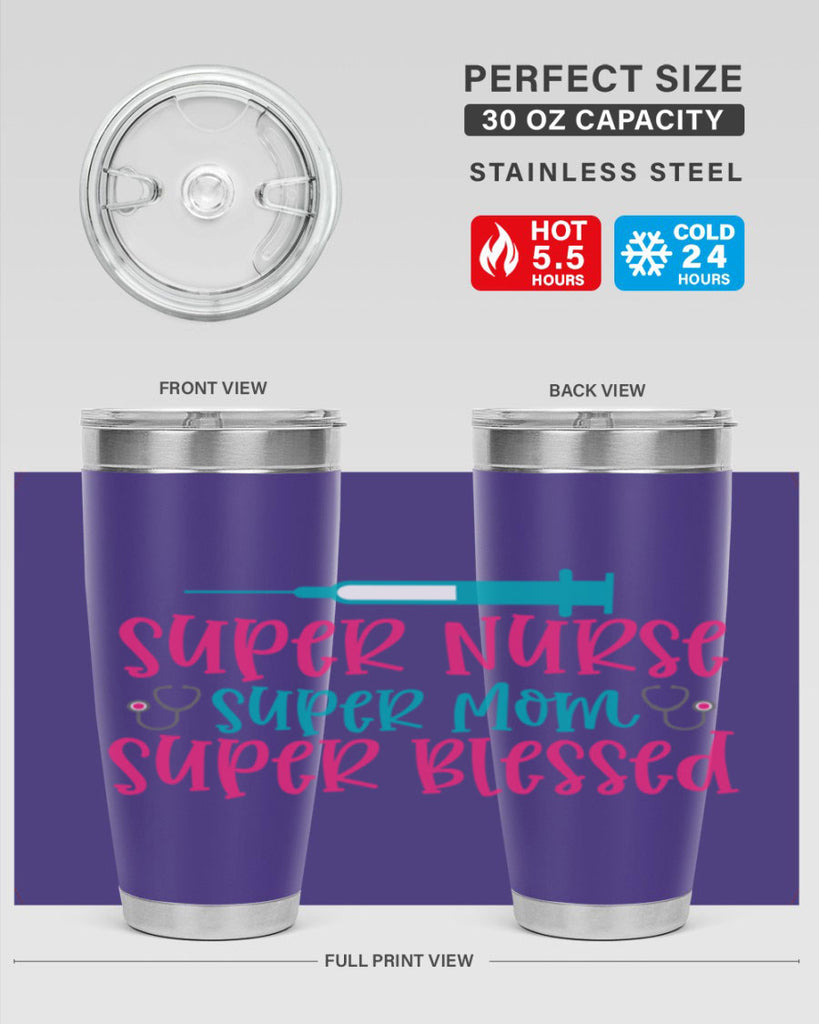 Super Nurse Super Mom Style 347#- nurse- tumbler