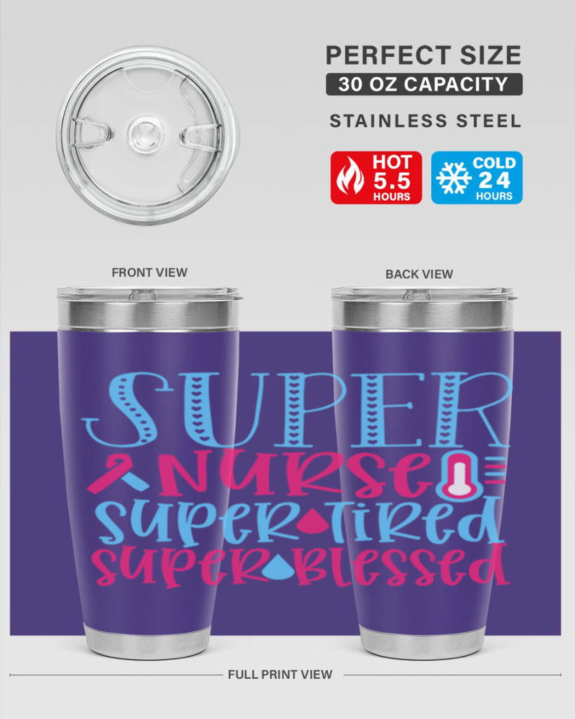 Super Nurse Super Tired Style Style 23#- nurse- tumbler