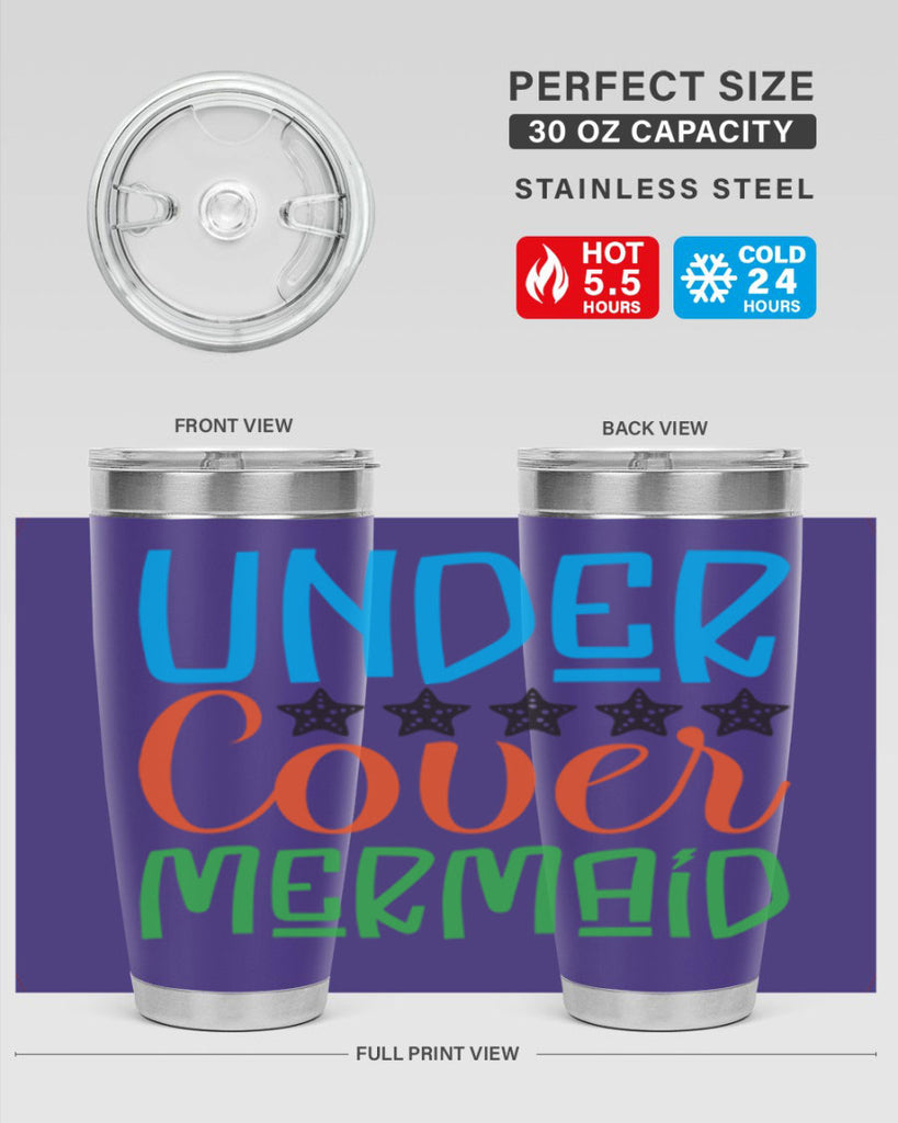Under Cover Mermaid 648#- mermaid- Tumbler