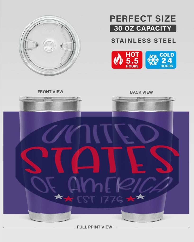 United States Of America Est Style 176#- Fourt Of July- Tumbler
