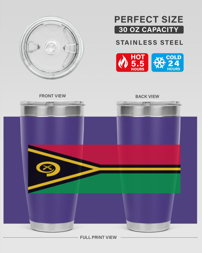 Vanuatu 7#- world flags- Tumbler
