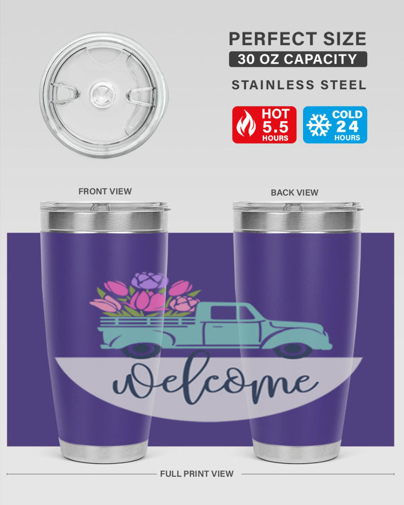 Welcome spring truck579#- spring- Tumbler