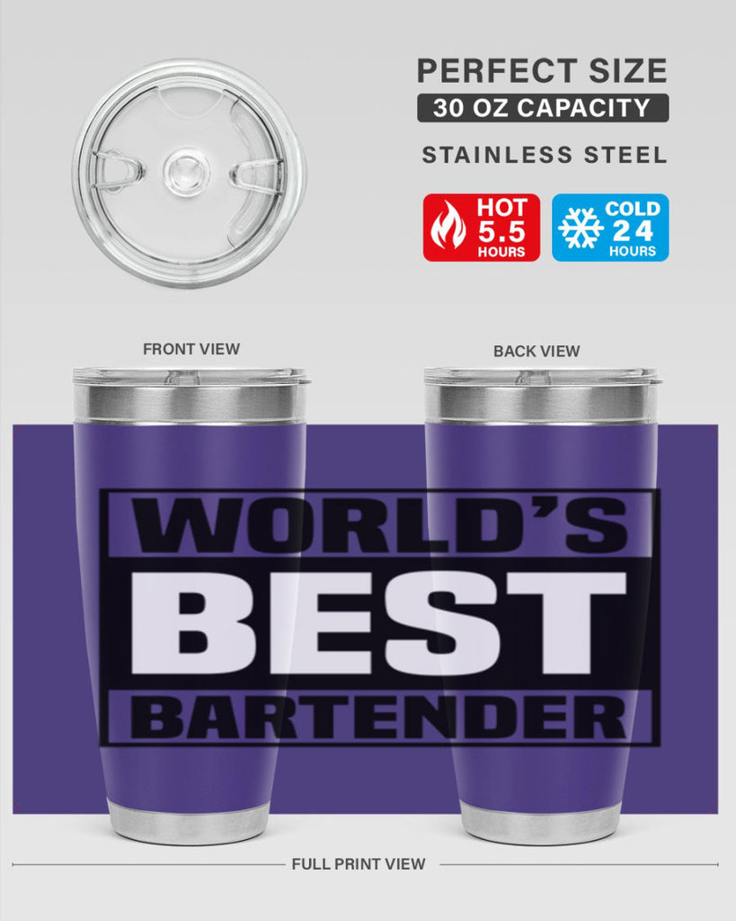 Worlds best Style 8#- bartender- tumbler