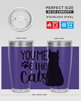 You Me The Cat Style 110#- cat- Tumbler