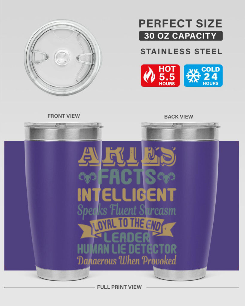 aries 123#- zodiac- Tumbler