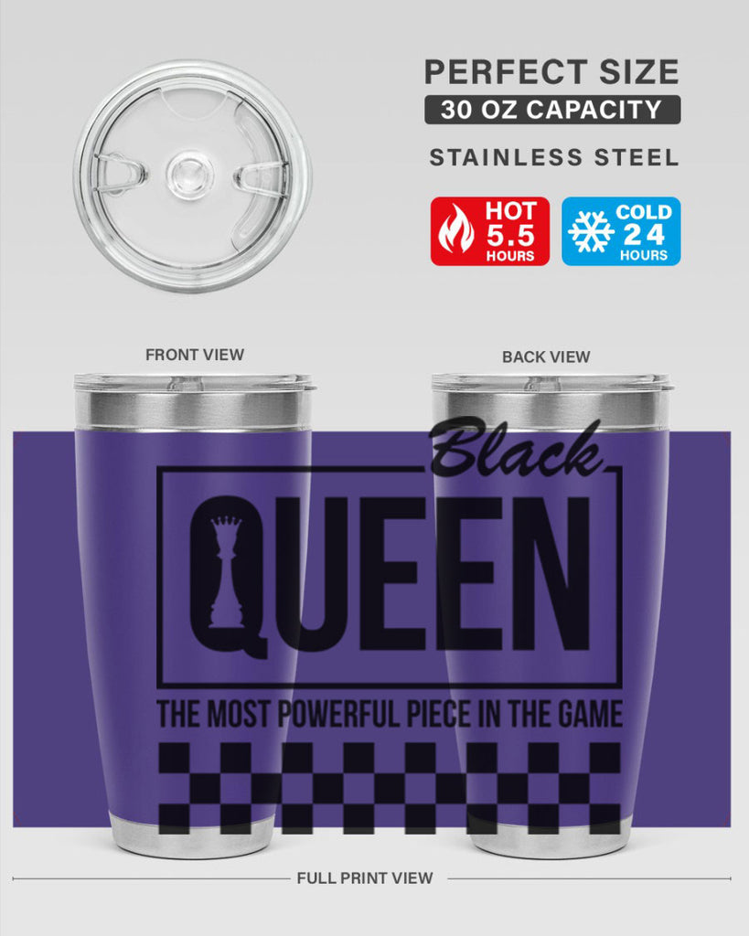 black queen chess checkered 221#- black words phrases- Cotton Tank