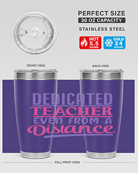 dedicated teacher even from a distance Style 53#- corona virus- Tumbler