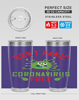 dont panic coronavirus free Style 43#- corona virus- Tumbler