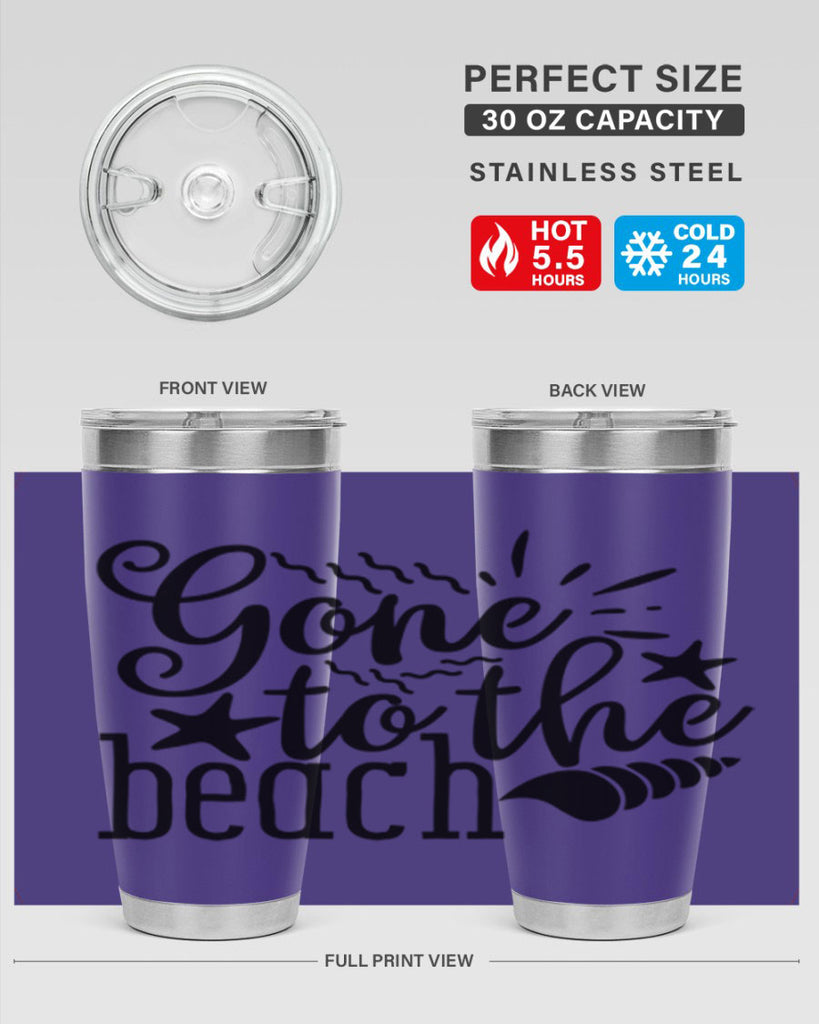gone to the beach Style 100#- summer- Tumbler