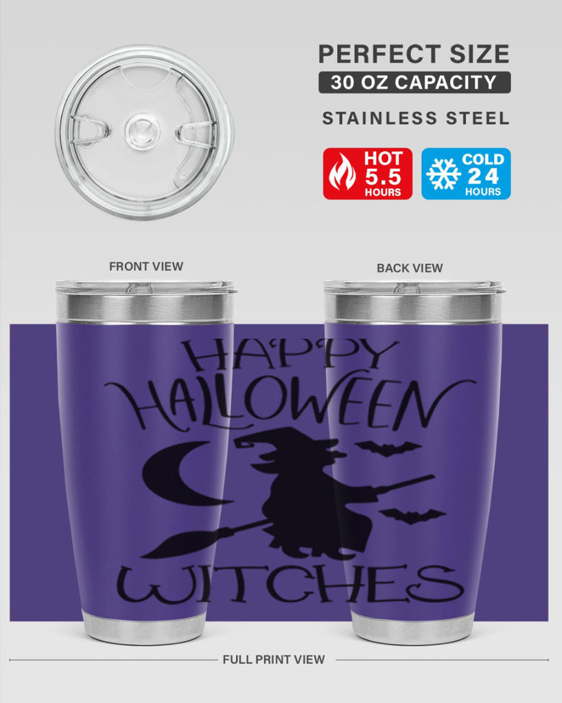 happy halloween witches 63#- halloween- Tumbler