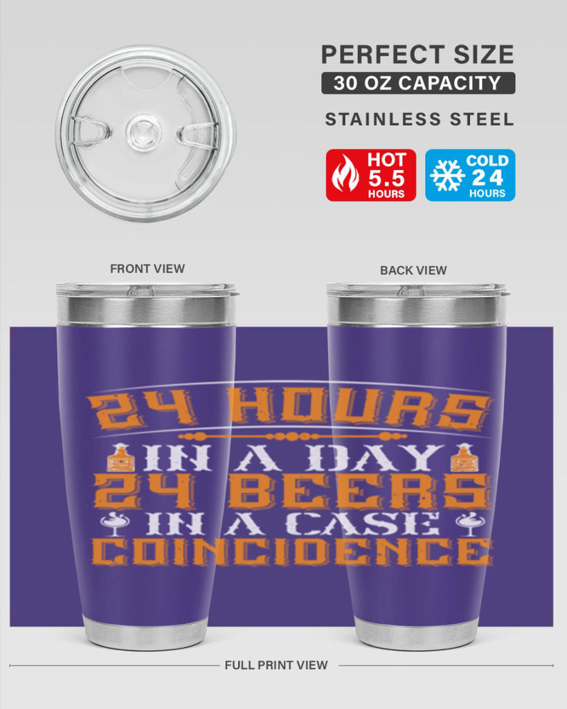 hours in a day beers in a case coincidence 56#- drinking- Tumbler