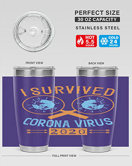 i survived corona virus Style 34#- corona virus- Tumbler
