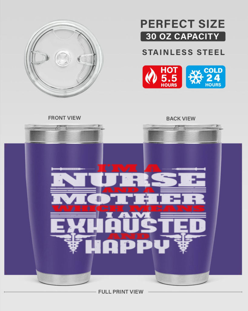 im a nurse and a mother Style 312#- nurse- tumbler