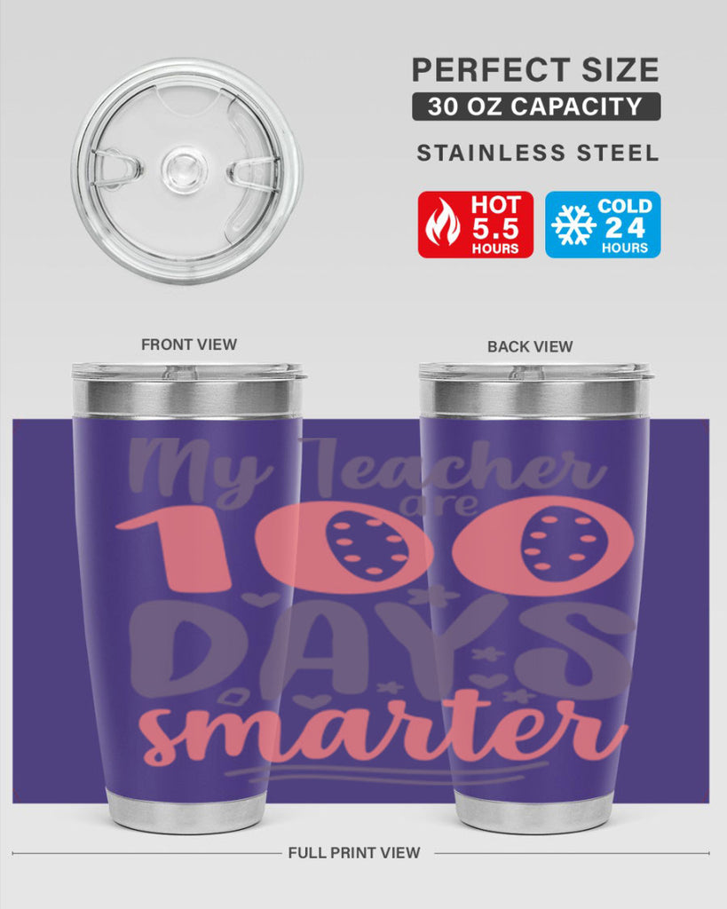 my teacher are 100 days smarter 15#- 100 days of school- Tumbler