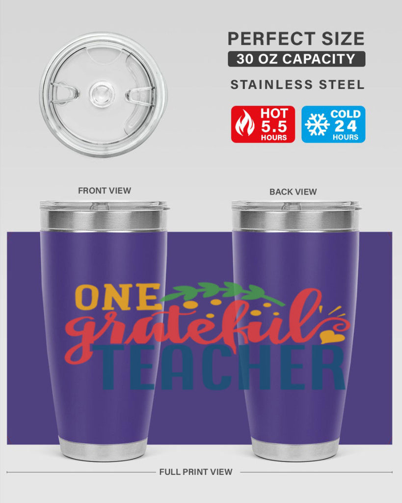 one grateful teacher Style 167#- teacher- tumbler
