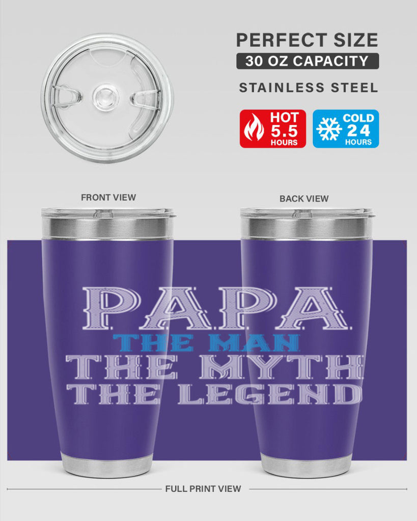 papa the man the myth the legend 15#- grandpa - papa- Tumbler