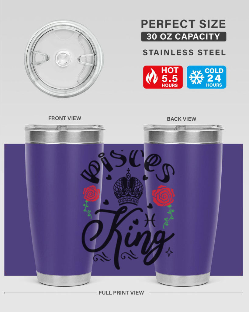 pisces king 375#- zodiac- Tumbler