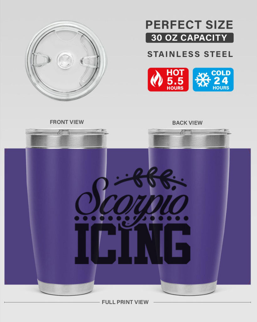 scorpio icing 442#- zodiac- Tumbler