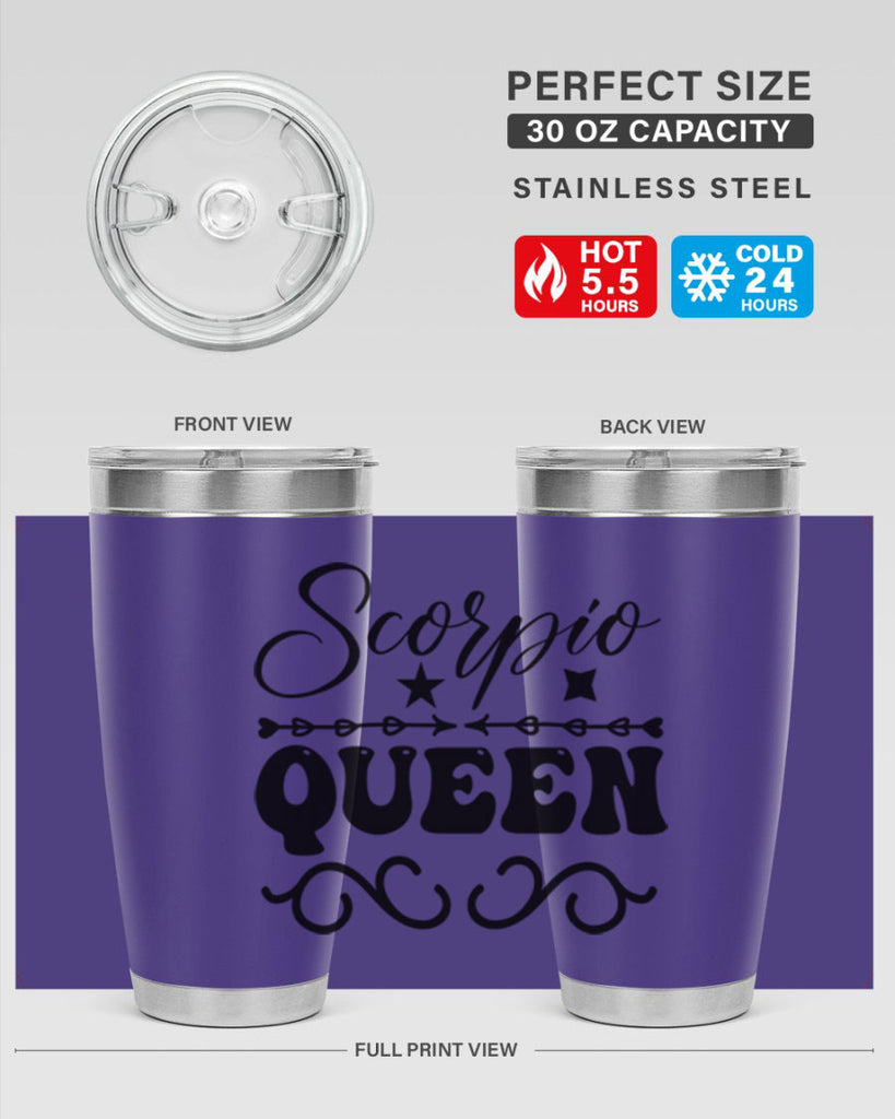 scorpio queen 447#- zodiac- Tumbler