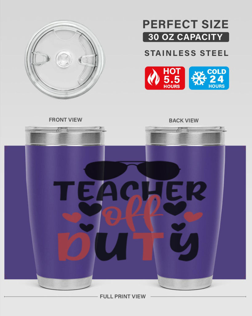 teacher off duty Style 205#- teacher- tumbler