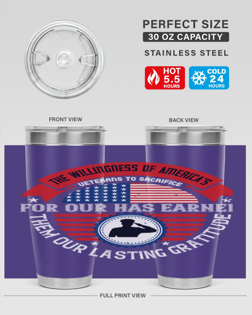 the willingness of americas 88#- Veterns Day- Tumbler