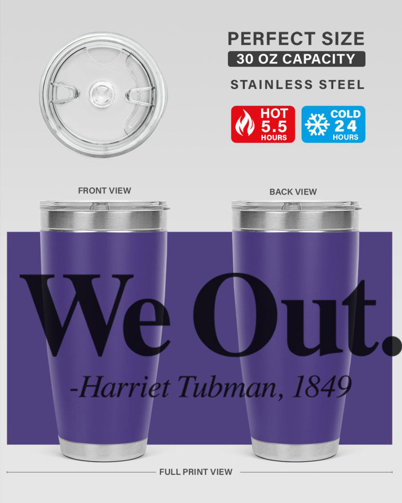 we out harriet tubman 12#- black words phrases- Cotton Tank