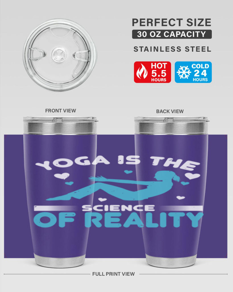 yoga is the science of reality 16#- yoga- Tumbler