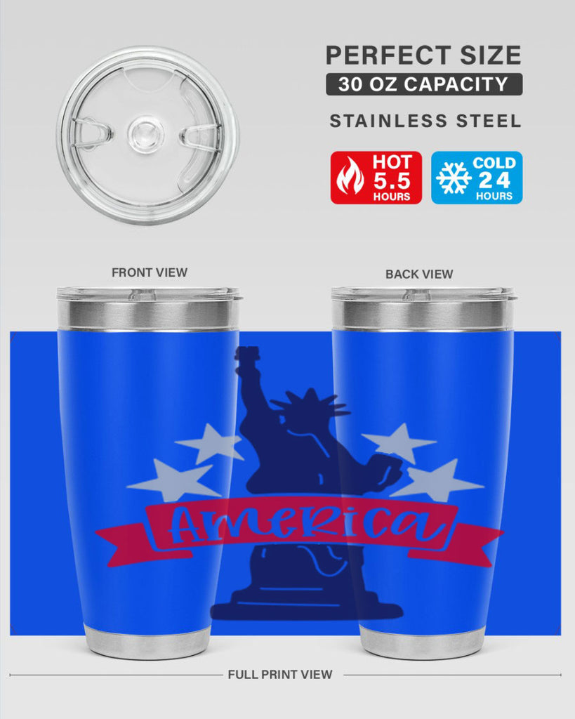 America Style 145#- Fourt Of July- Tumbler
