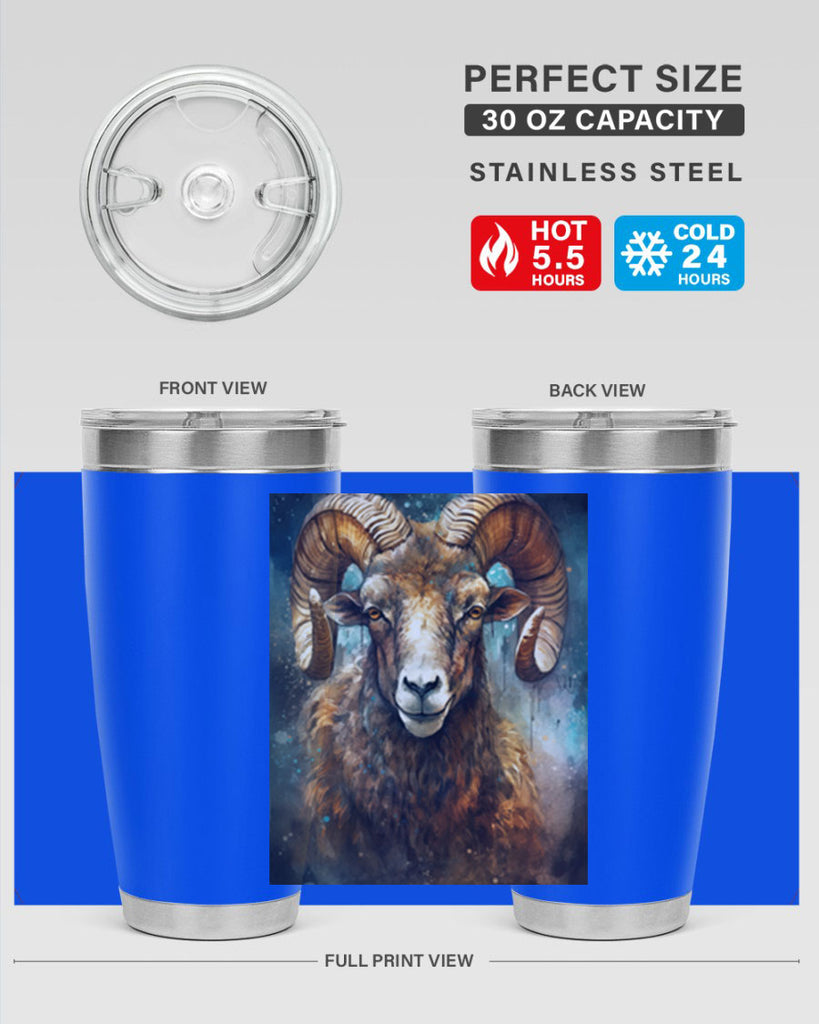 Aries 54#- zodiac- Tumbler