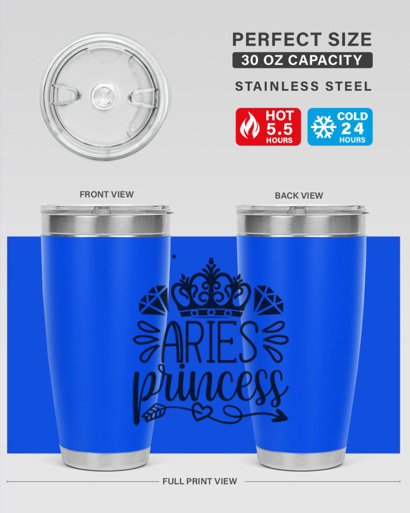 Aries princess 114#- zodiac- Tumbler