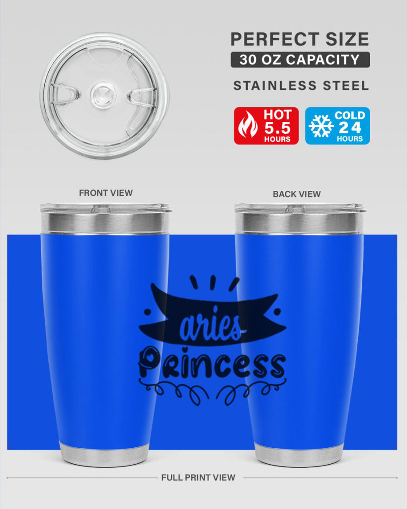 Aries princess 116#- zodiac- Tumbler