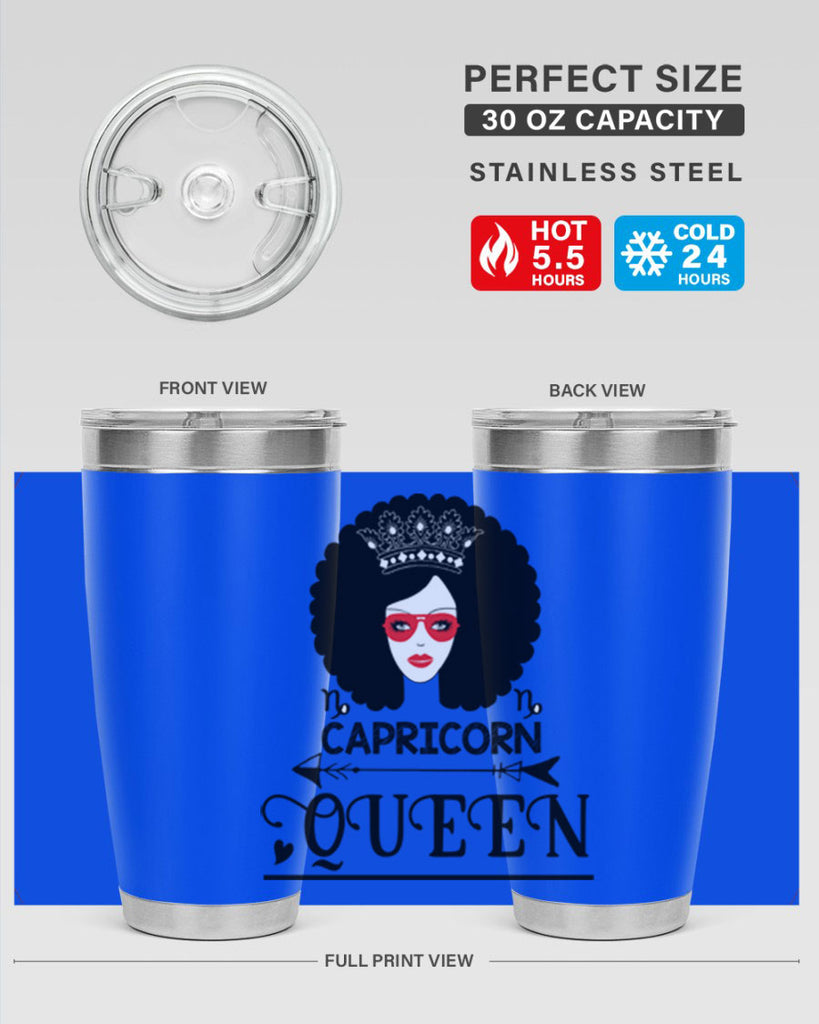 Capricorn queen 197#- zodiac- Tumbler