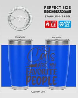 Cats Are My Favorite People Style 7#- cat- Tumbler
